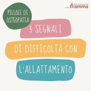 Pillole di osteopatia-allattamento